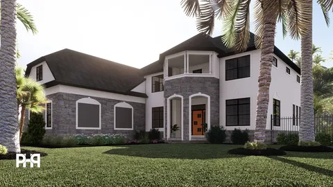 The Chanterelle house plan, exterior view 3